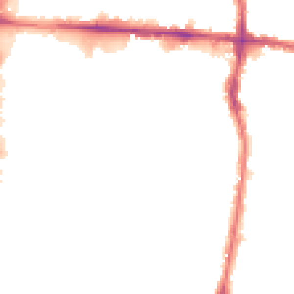 Night-time road noise heatmap for EN3 4AR