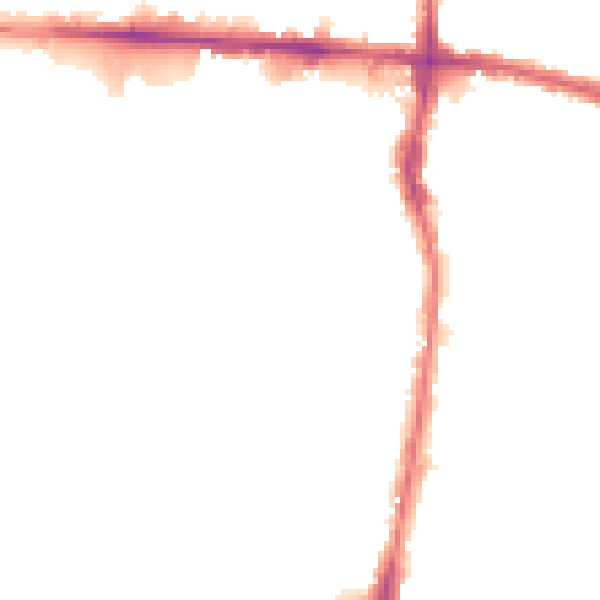Night-time road noise heatmap for EN3 4AW