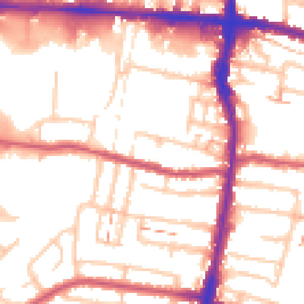 Daytime road noise heatmap for EN3 4AX