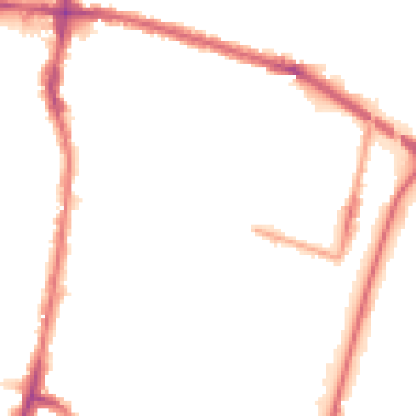 Night-time road noise heatmap for EN3 4BF