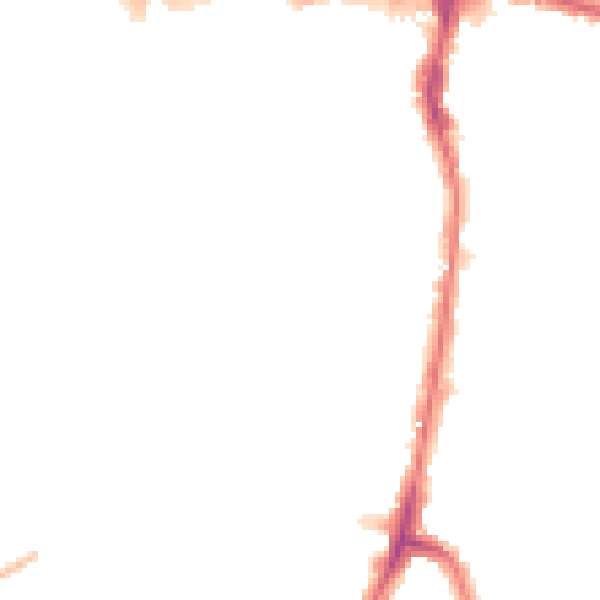 Night-time road noise heatmap for EN3 4BL