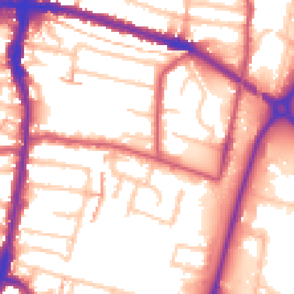 Daytime road noise heatmap for EN3 4BQ