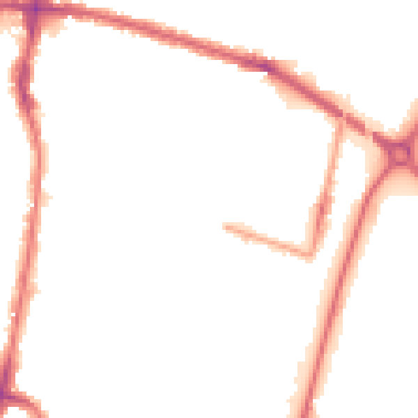 Night-time road noise heatmap for EN3 4BQ