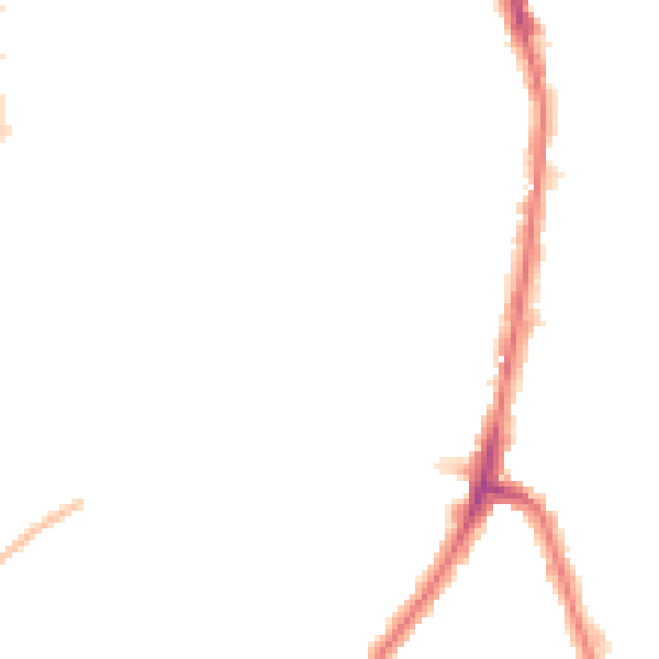 Night-time road noise heatmap for EN3 4BT