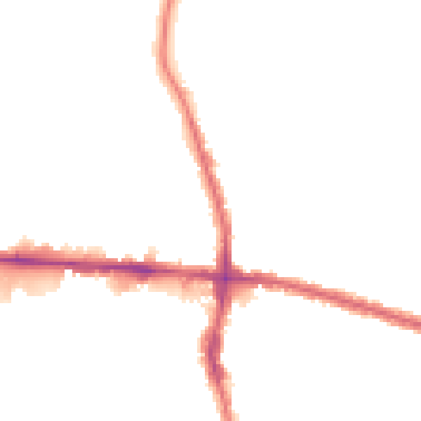 Night-time road noise heatmap for EN3 4DG