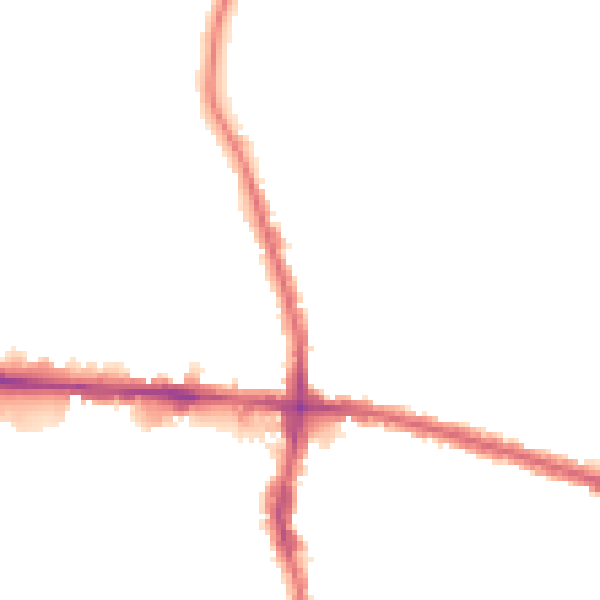 Night-time road noise heatmap for EN3 4DH