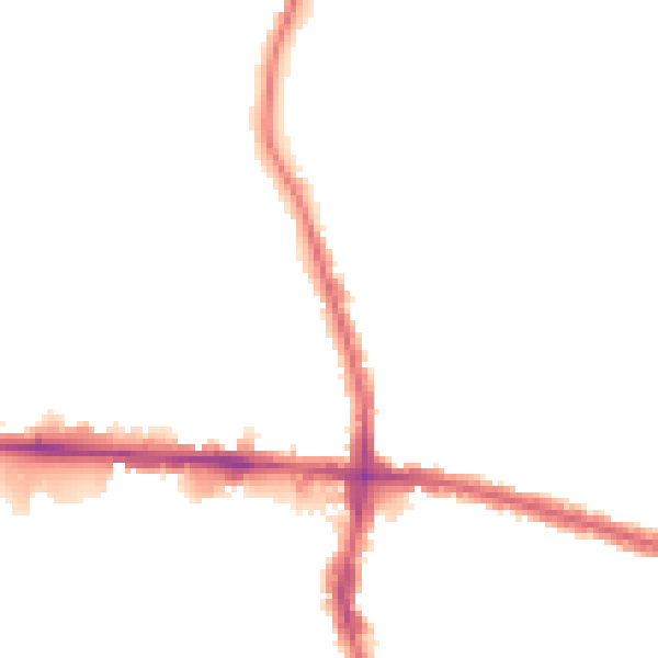 Night-time road noise heatmap for EN3 4DQ