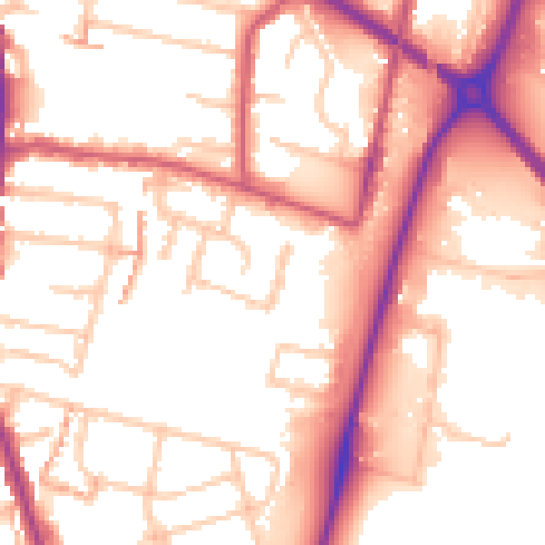 Daytime road noise heatmap for EN3 4FJ