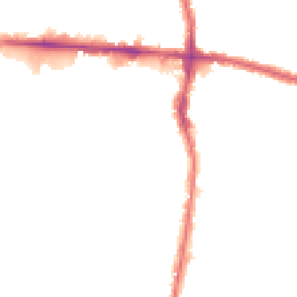 Night-time road noise heatmap for EN3 4FN