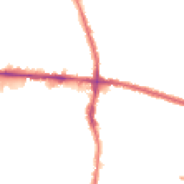Night-time road noise heatmap for EN3 4HF