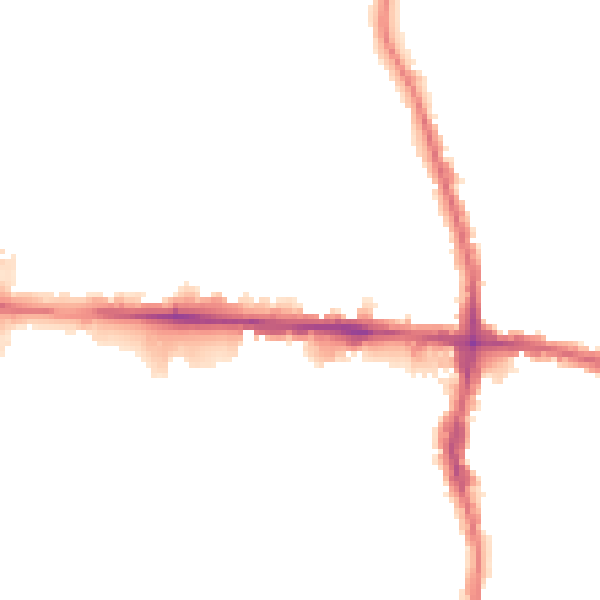 Night-time road noise heatmap for EN3 4HY