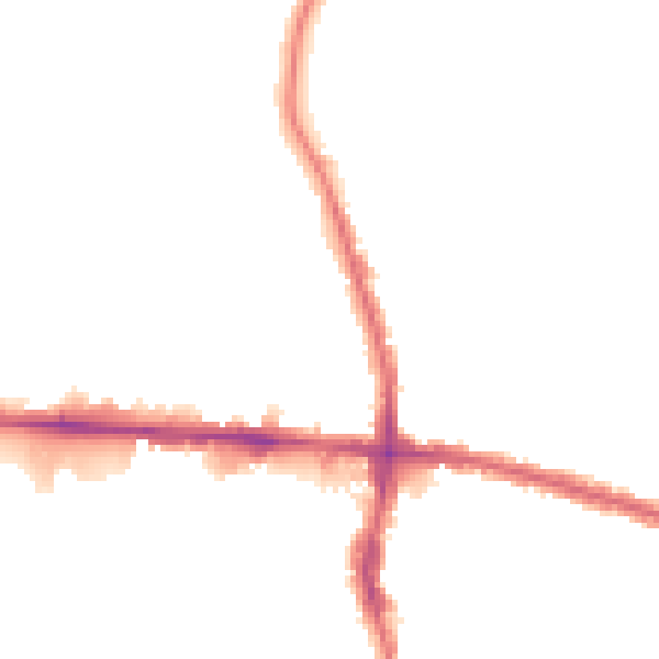 Night-time road noise heatmap for EN3 4JF