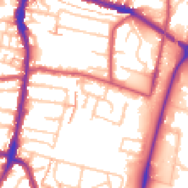 Daytime road noise heatmap for EN3 4LX