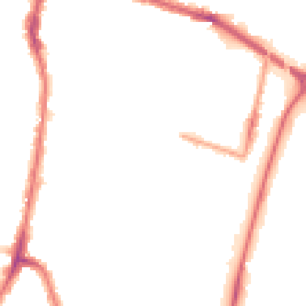 Night-time road noise heatmap for EN3 4LX