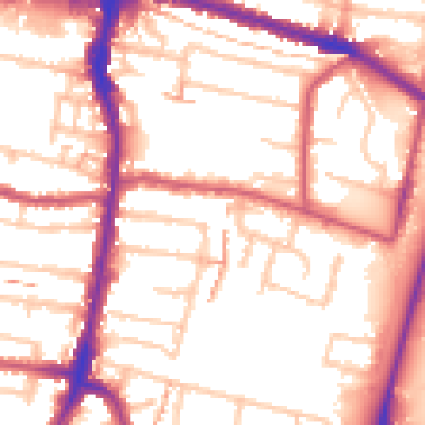 Daytime road noise heatmap for EN3 4NT