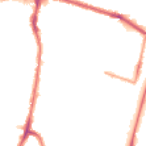Night-time road noise heatmap for EN3 4NT