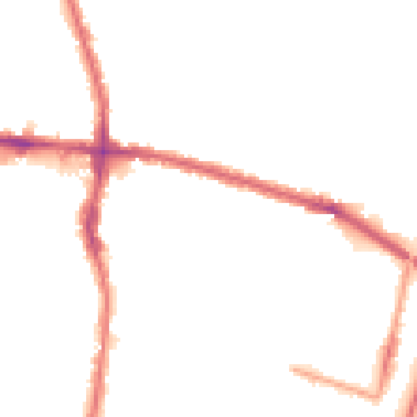 Night-time road noise heatmap for EN3 4RJ