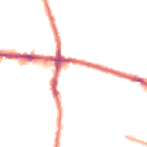 Night-time road noise heatmap for EN3 4RS