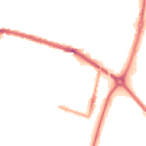 Night-time road noise heatmap for EN3 4UB