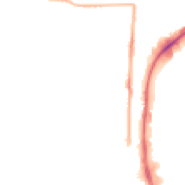 Night-time road noise heatmap for EN3 5DP