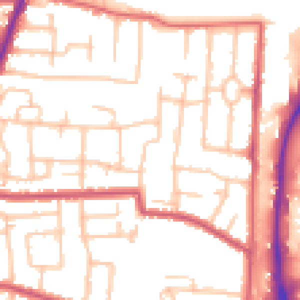 Daytime road noise heatmap for EN3 5EF