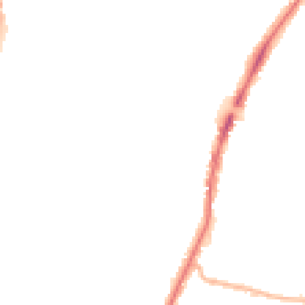 Night-time road noise heatmap for EN3 5RS