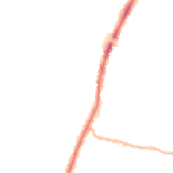 Night-time road noise heatmap for EN3 5SY