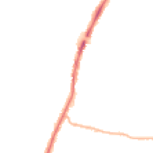 Night-time road noise heatmap for EN3 5UQ