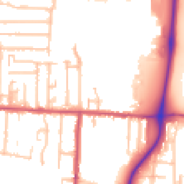Daytime road noise heatmap for EN3 6EA