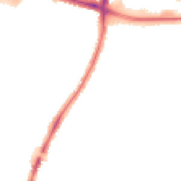 Night-time road noise heatmap for EN3 6RL