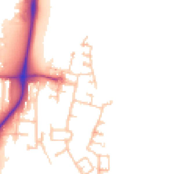 Daytime road noise heatmap for EN3 6WR