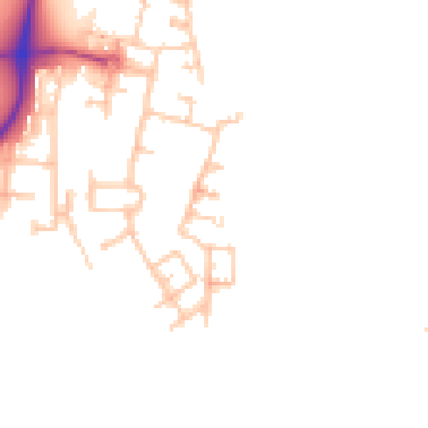 Daytime road noise heatmap for EN3 6XQ