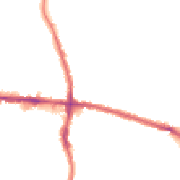 Night-time road noise heatmap for EN3 7AN