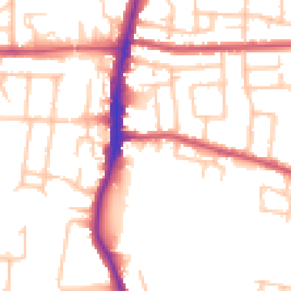 Daytime road noise heatmap for EN3 7JT