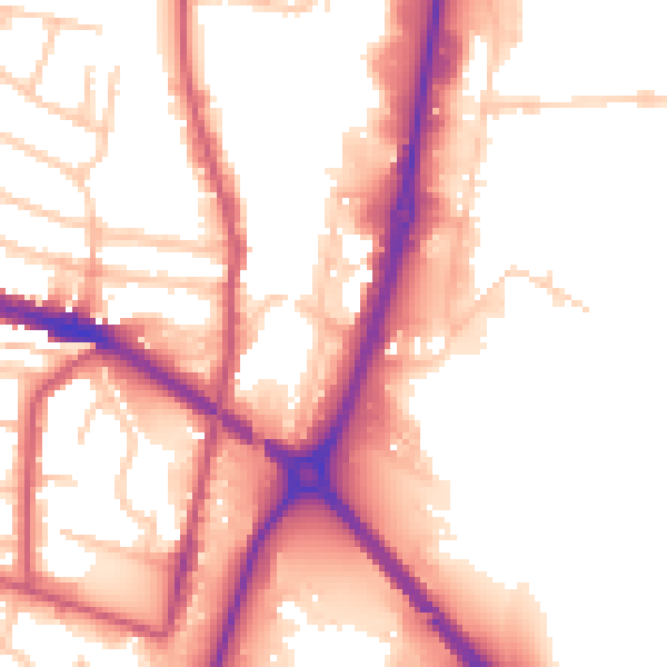 Daytime road noise heatmap for EN3 7UH