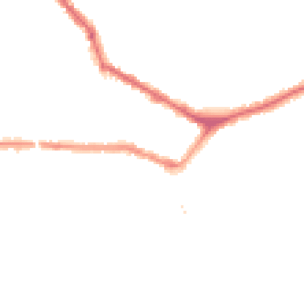Night-time road noise heatmap for EN4 8SS