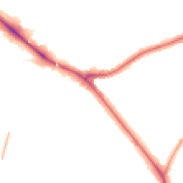 Night-time road noise heatmap for EN5 1AE