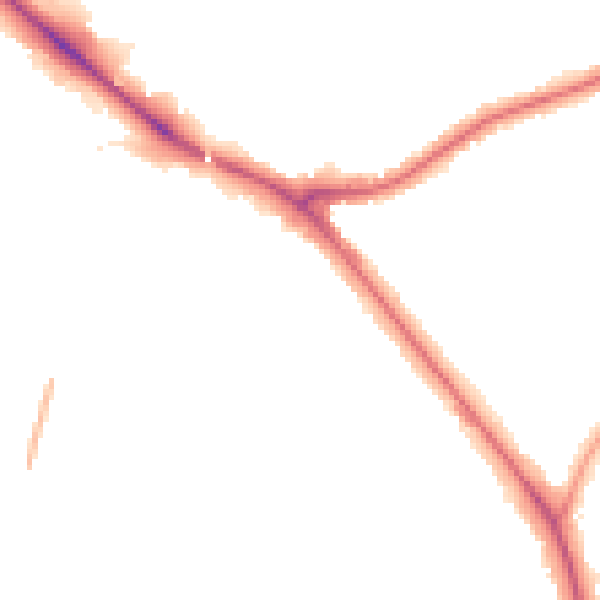 Night-time road noise heatmap for EN5 1AN