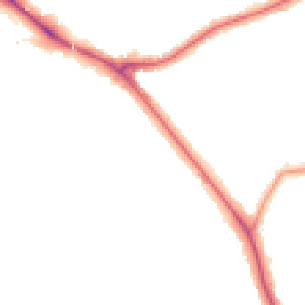 Night-time road noise heatmap for EN5 1AP