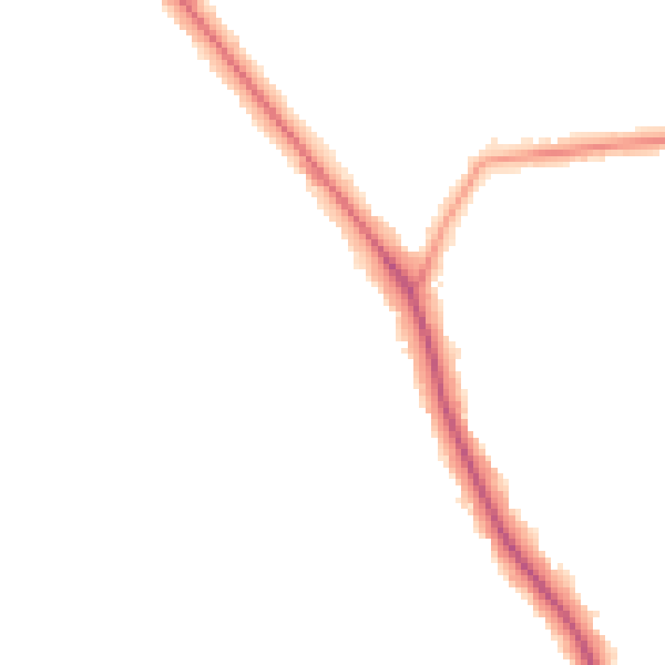Night-time road noise heatmap for EN5 1FD