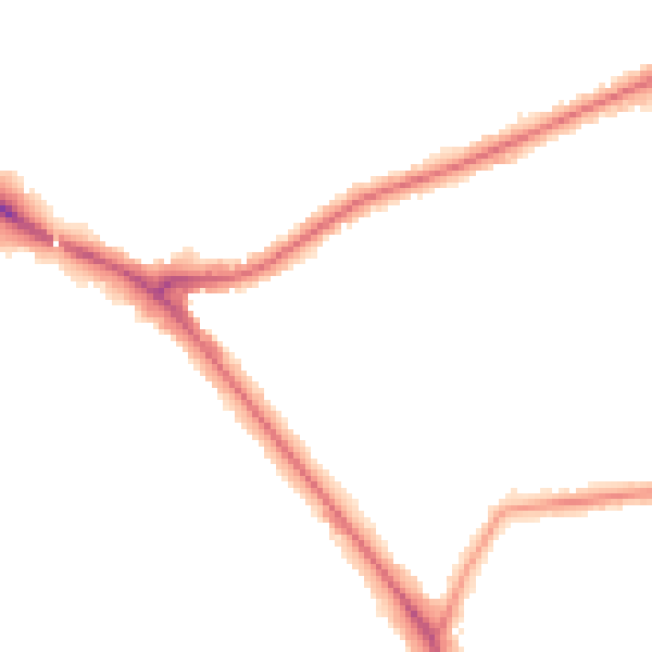 Night-time road noise heatmap for EN5 1HQ