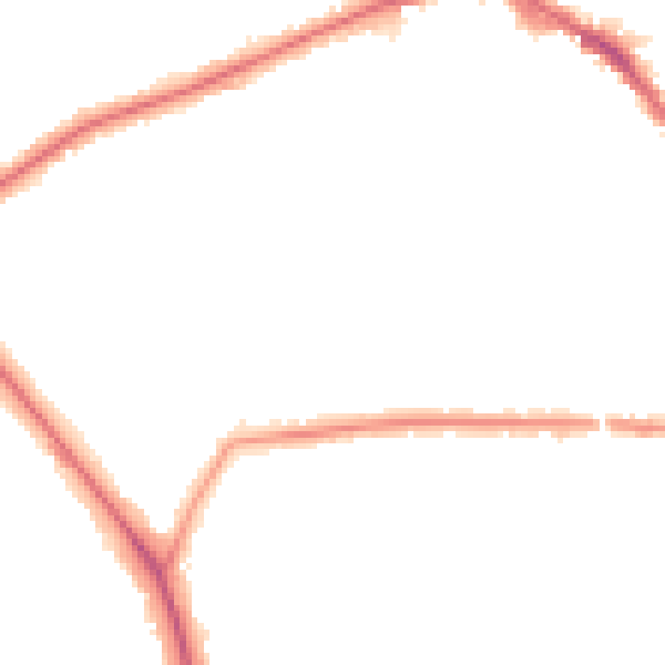 Night-time road noise heatmap for EN5 1NB
