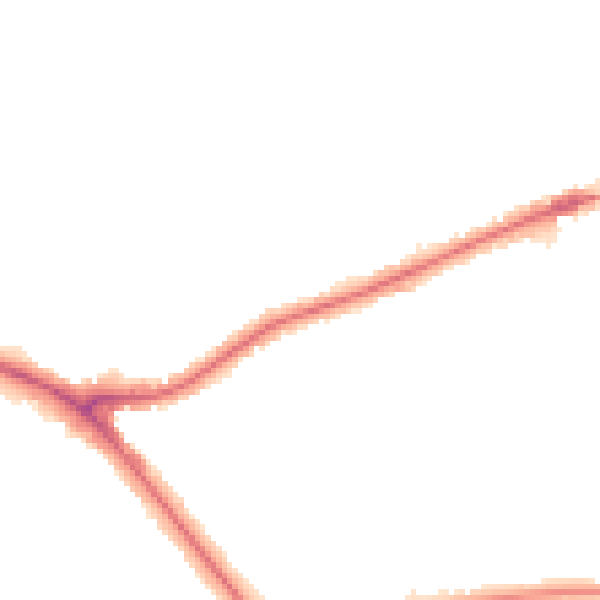 Night-time road noise heatmap for EN5 1QF