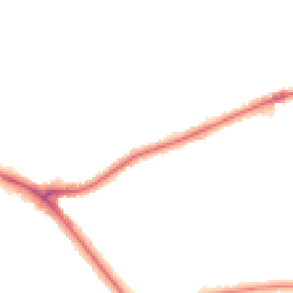 Night-time road noise heatmap for EN5 1QQ