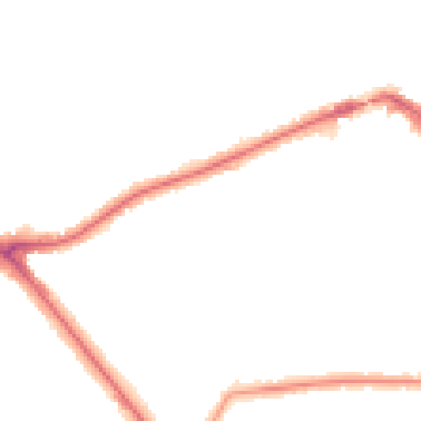 Night-time road noise heatmap for EN5 1RW