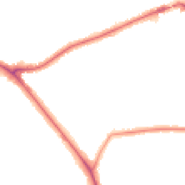 Night-time road noise heatmap for EN5 1RX
