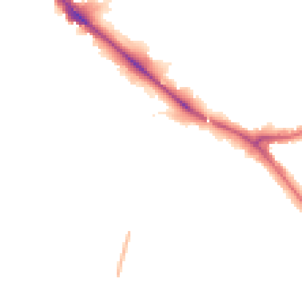 Night-time road noise heatmap for EN5 2DJ