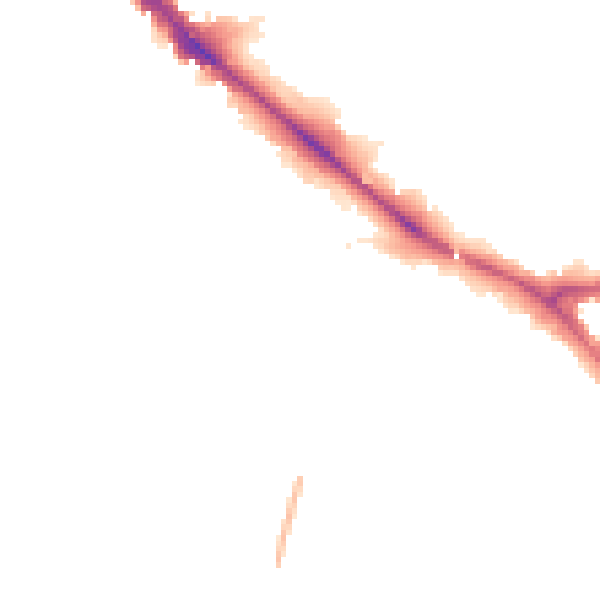 Night-time road noise heatmap for EN5 2FP