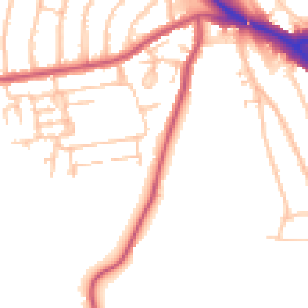 Daytime road noise heatmap for EN5 2UA