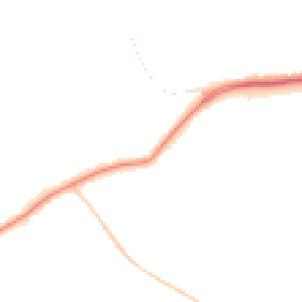 Night-time road noise heatmap for EN5 3EX